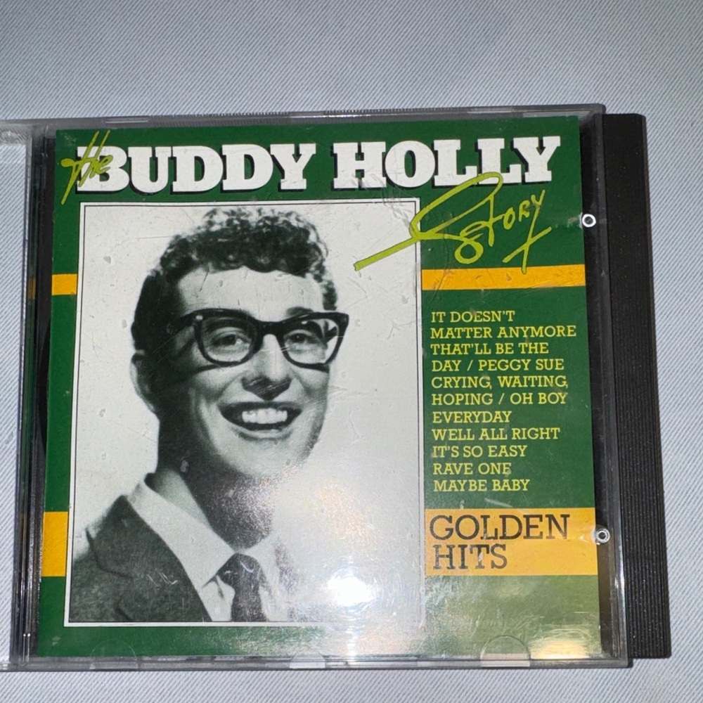 Masters Buddy Holly Green and Yellow 'Golden Hits' CD